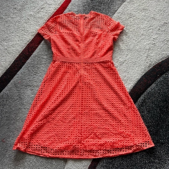 Antonio Melani Tangerine Grid Sheath Dress - Picture 3 of 3